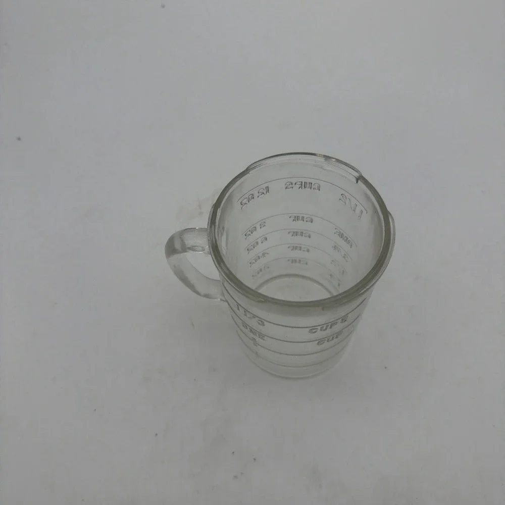 Vintage 1950's PAMCO 1 1/2 Cup Glass Measuring Cup with Handle